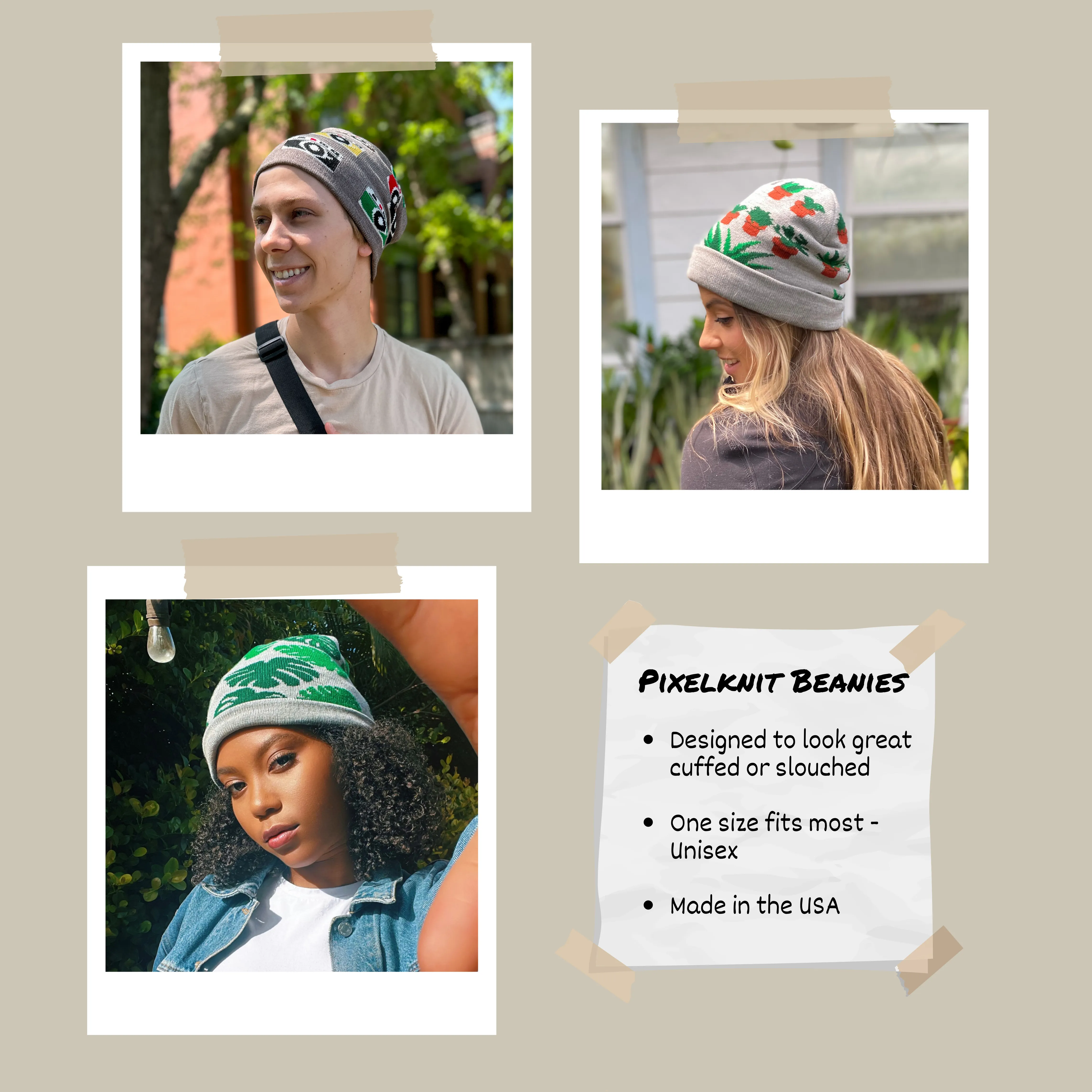 Instant Camera Beanie