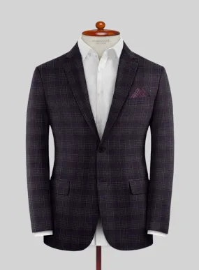 Italian Lark Purple Checks Flannel Jacket