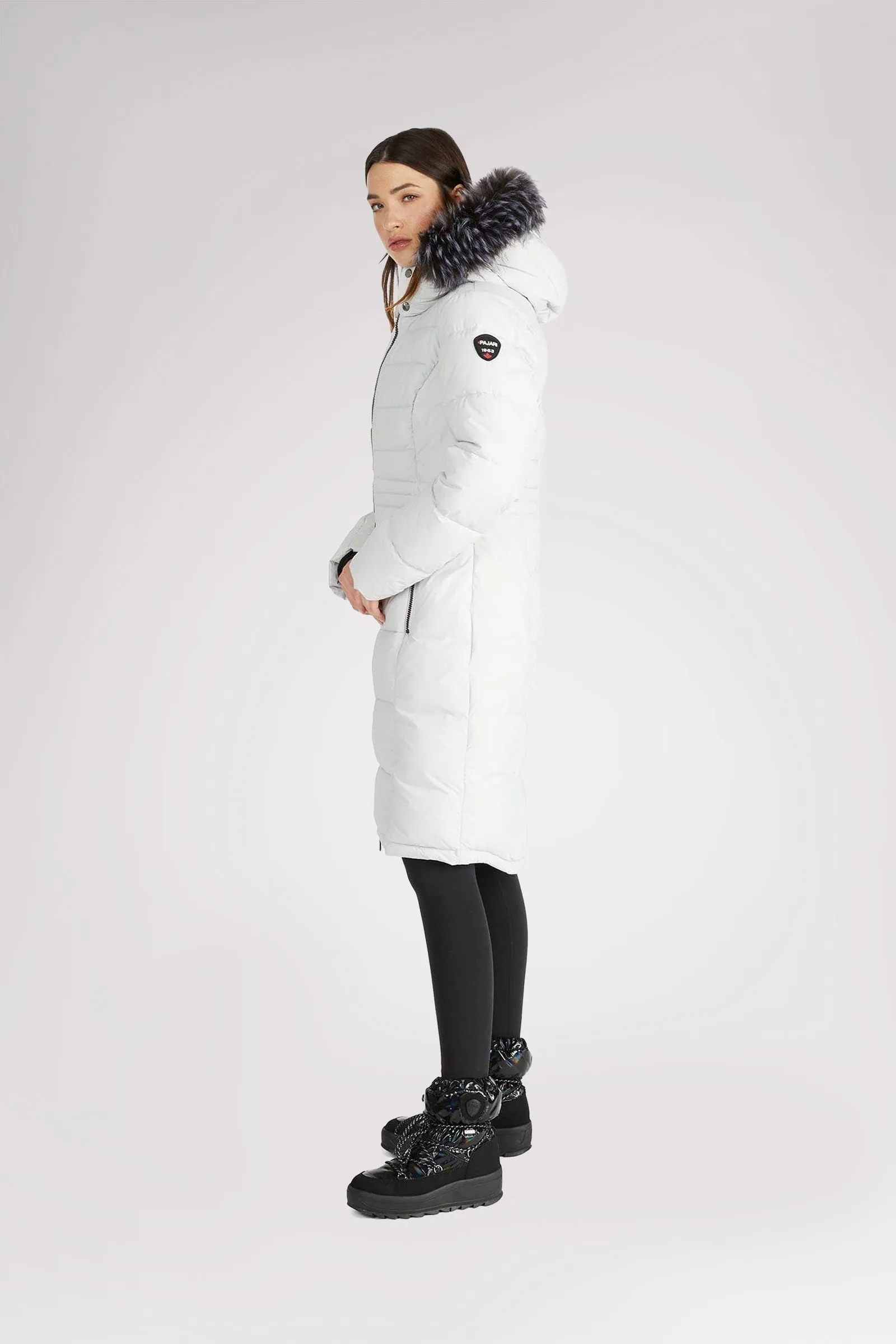 Jupiter Women's Puffer Jacket w/ Faux Fur Trim