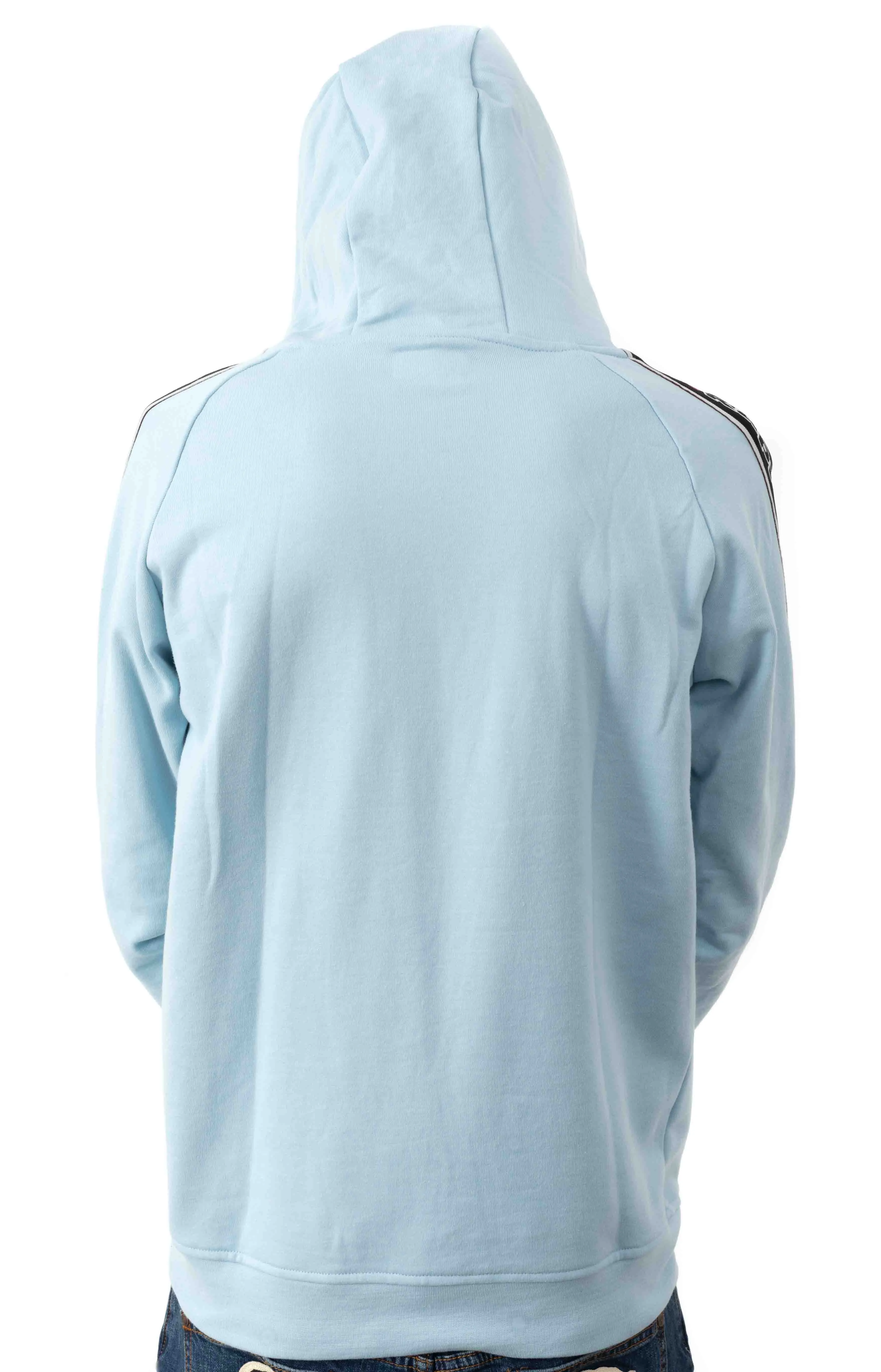 Kappa Men's Hooded Pullover with Logo Tape - Blue Dream