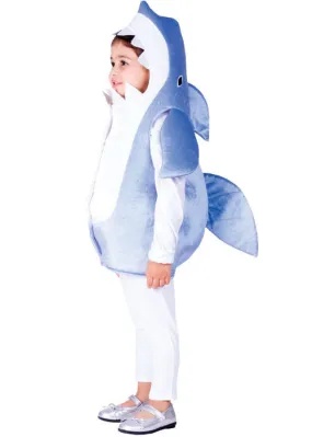 Kids Sky Blue Shark Costume