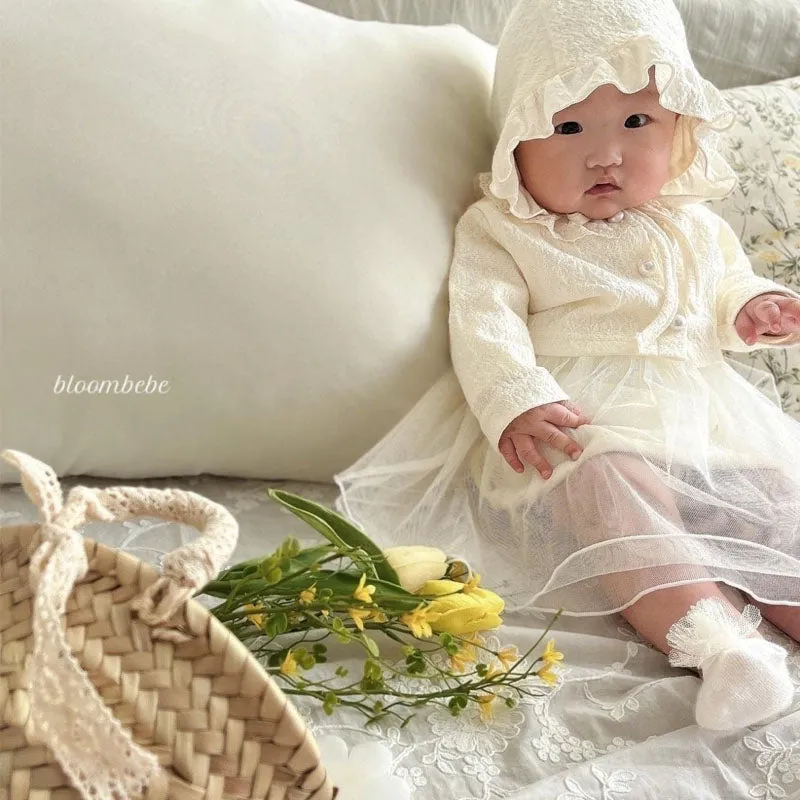 Korean Baby Dress   Cardigan