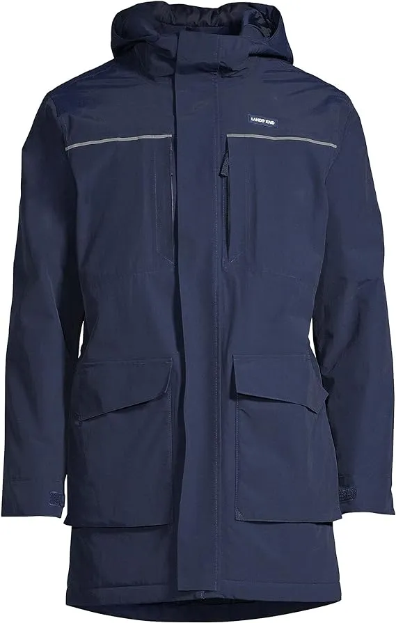 Lands' End Mens Squall Parka Radiant Navy Tall XX-Large