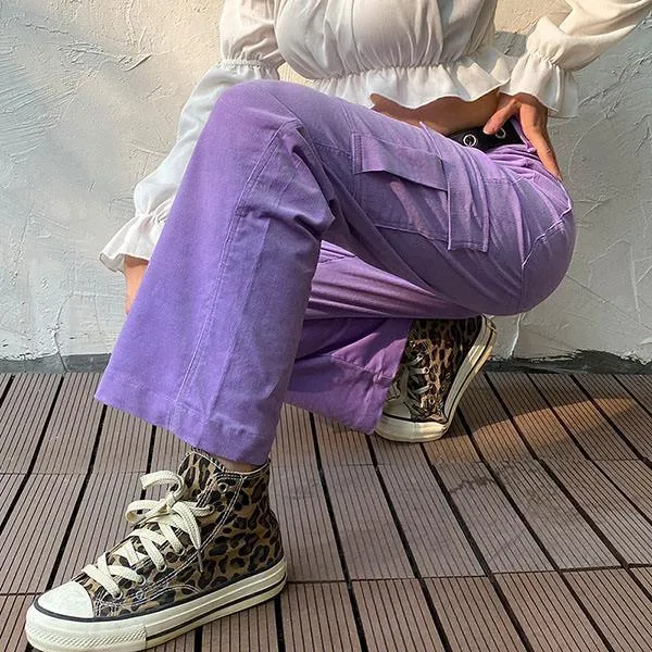 Lavender Cargo Pants