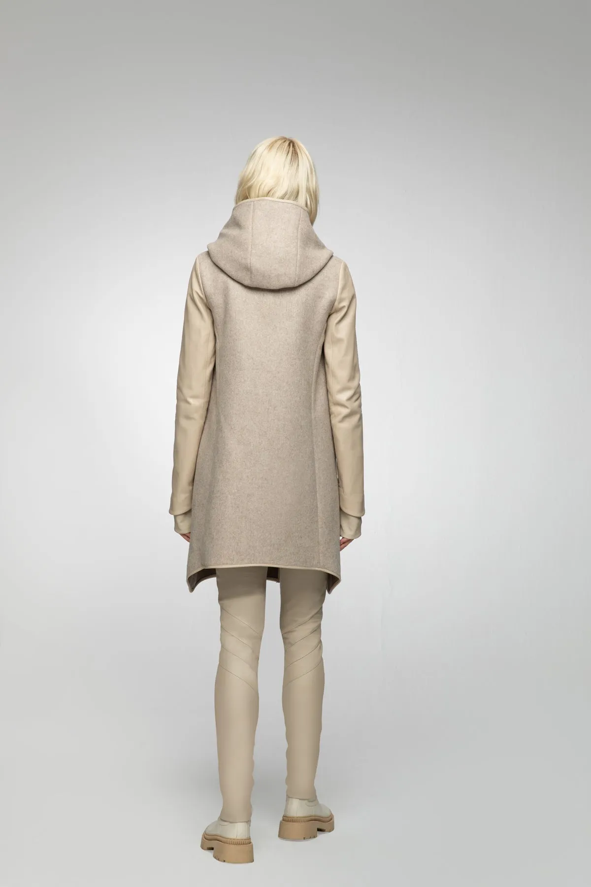 Lea Latte Wool Coat