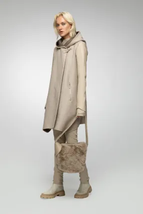 Lea Latte Wool Coat