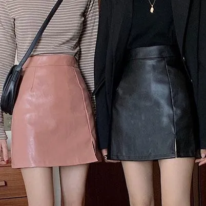 Leather Babe High Waist Skirt SD00784