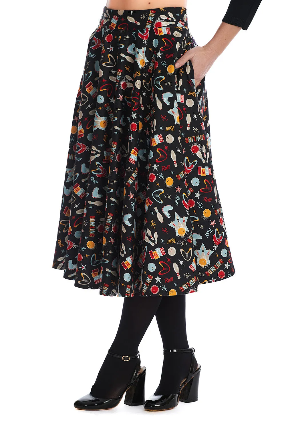 Lets go Bowling Skirt by Banned