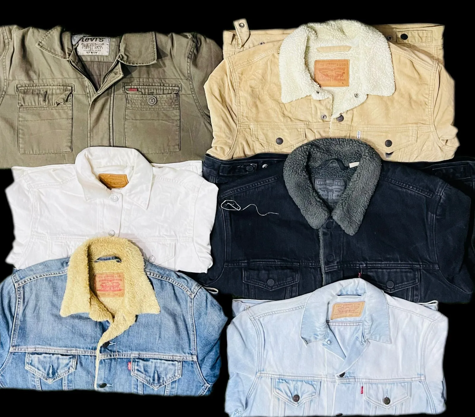 Levi’s denim Sherpa canva and corduroy jacket 20 pcs