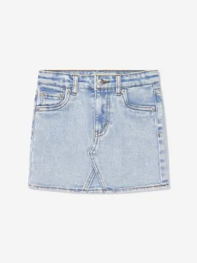 Levi's Wear Girls High Rise Denim Skirt in Blue