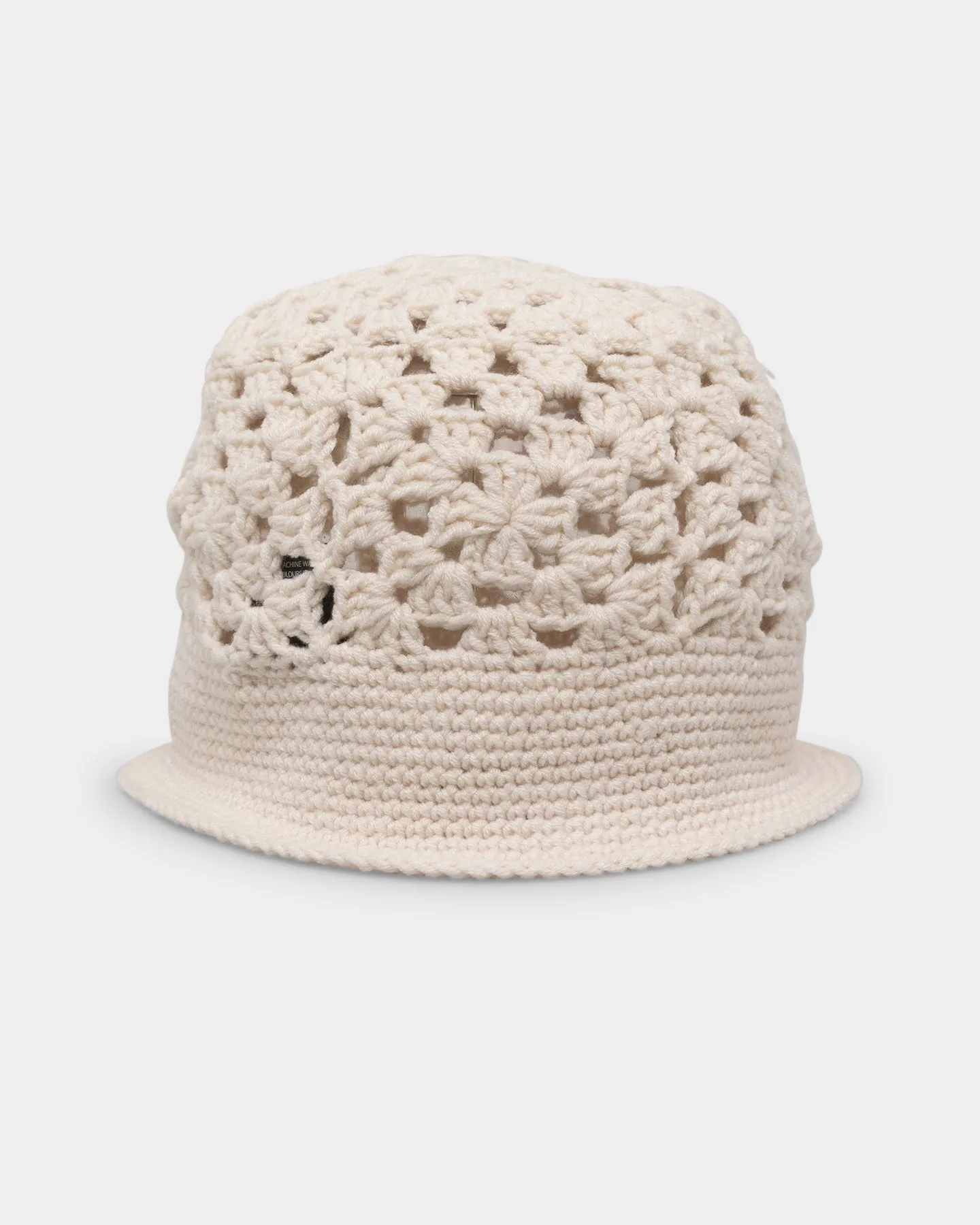 Loiter Crochet Bucket Hat Off White