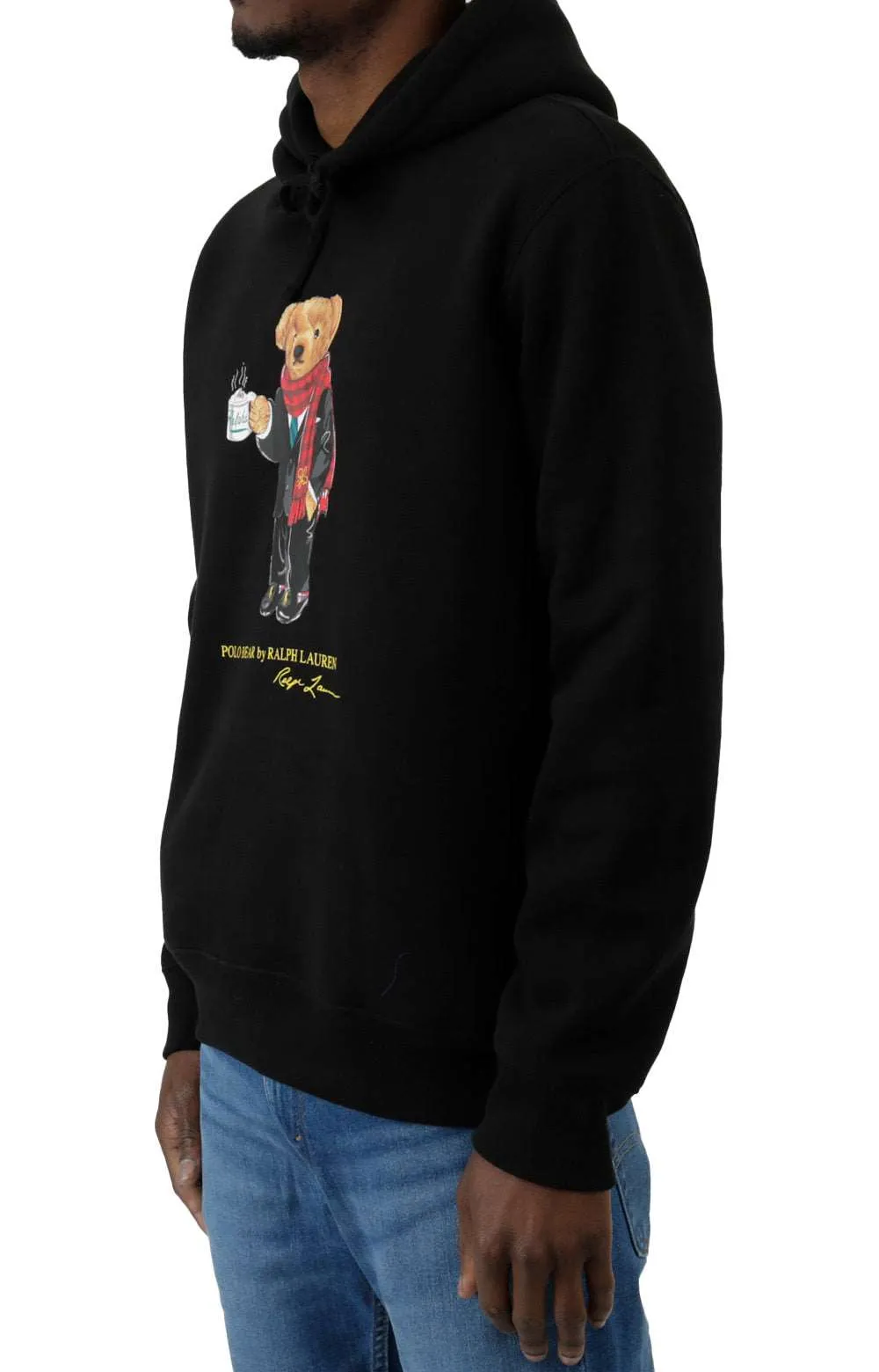 Lunar New Year Polo Bear Hoodie - Classic Black Pullover