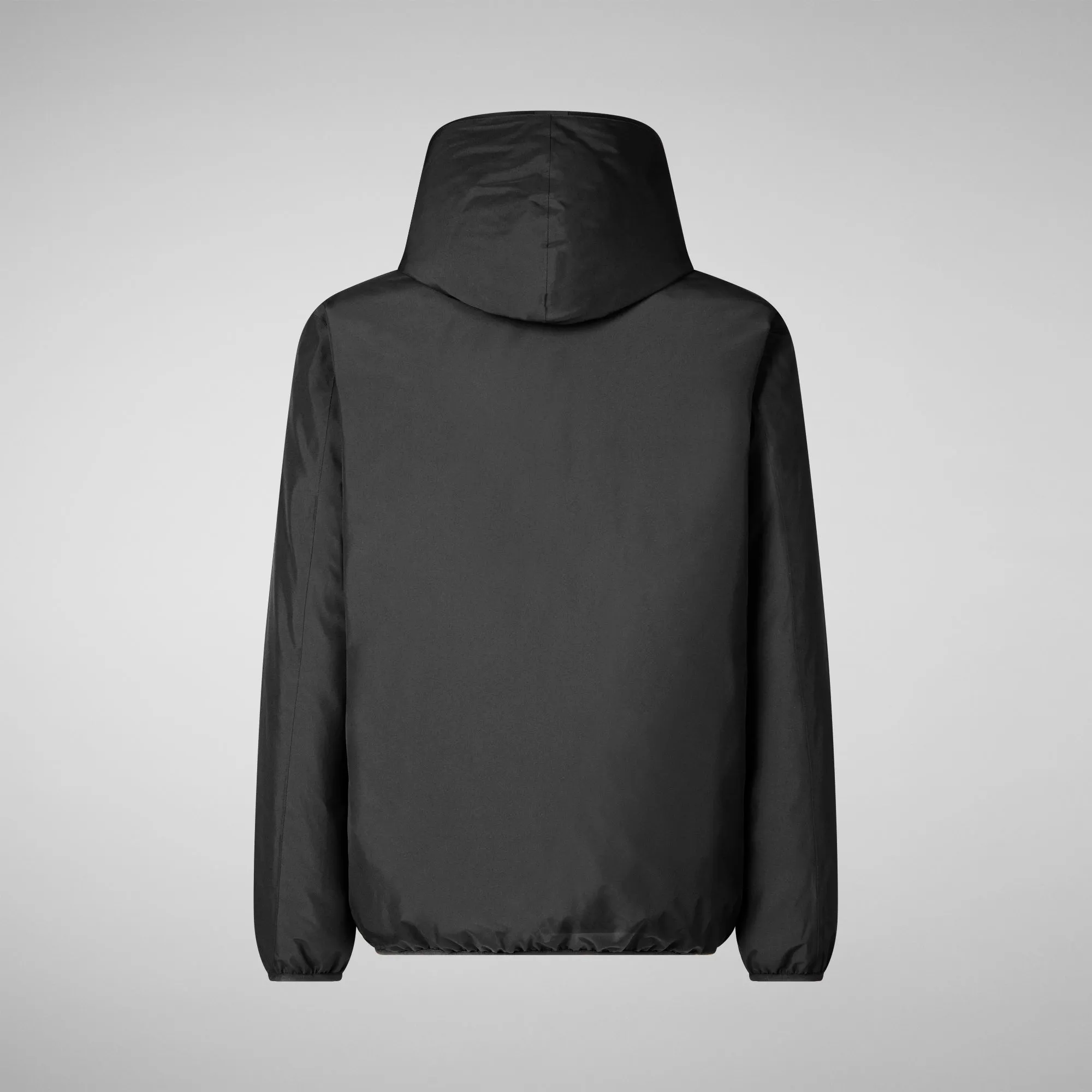 Man's hooded parka Benedict in black