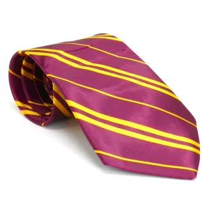 Maroon and Gold Tie - Wizard Costume Accessories Dress Up Ties - 1 Piece