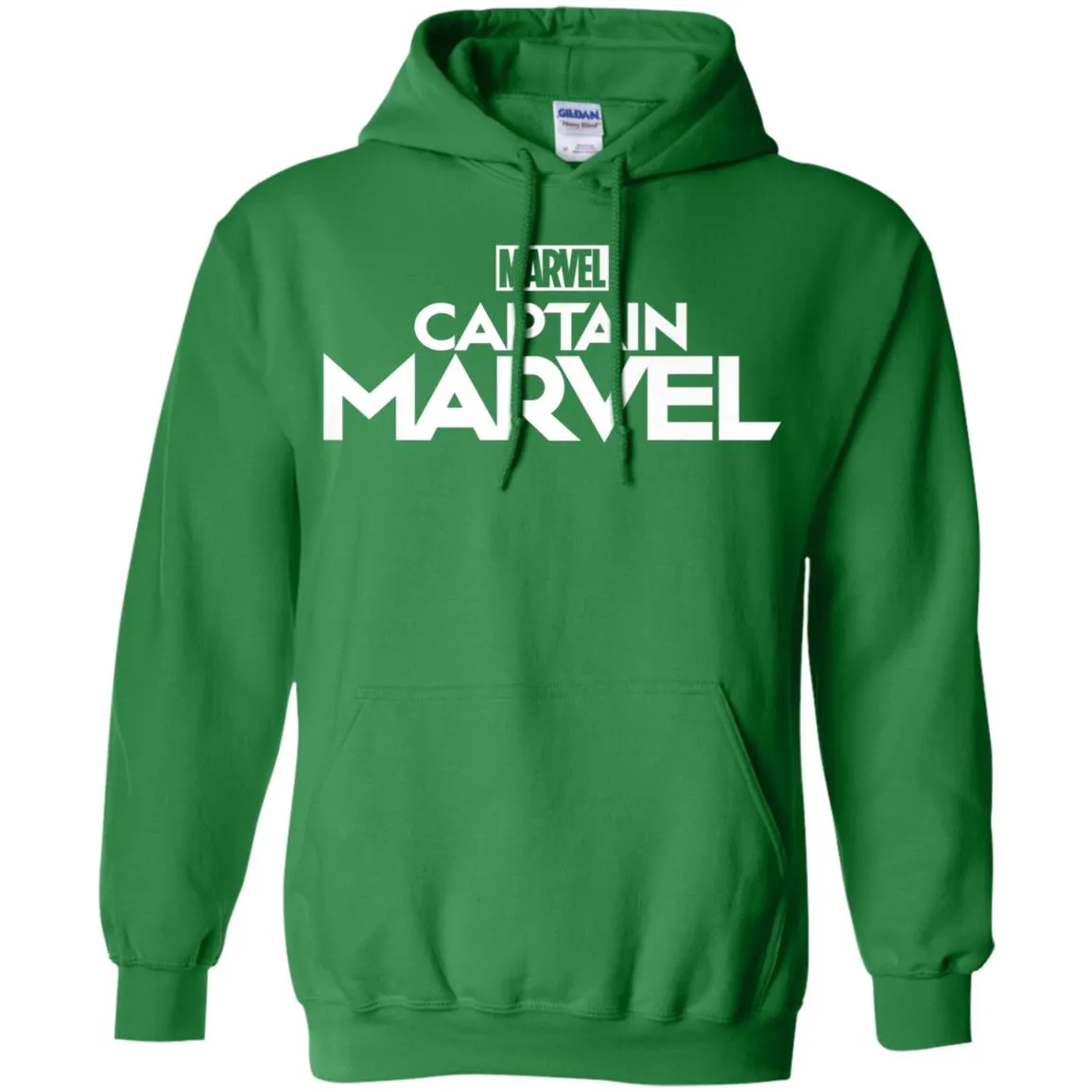 Marvel Captain Marvel Movie Logo White Pullover Hoodie Sweatshirt