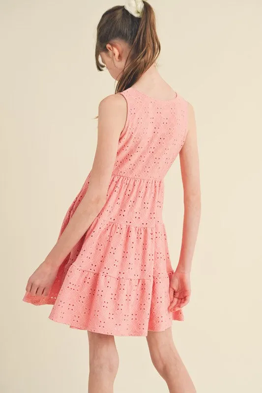 Mauve Eyelet Dress