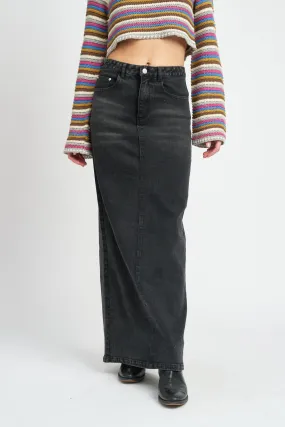 Maxi Denim Pencil Skirt - FINAL SALE