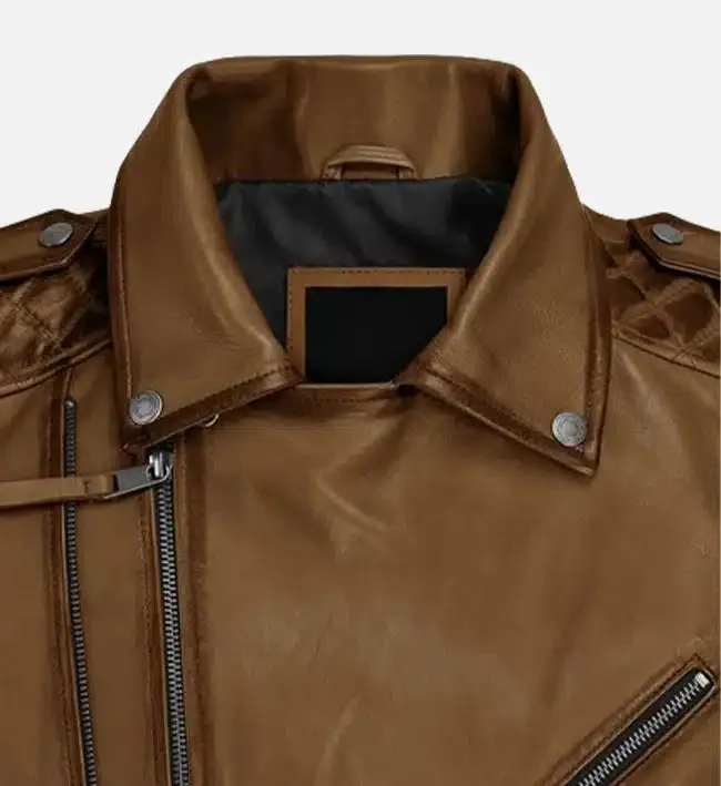 Men's Charles Burnt Tan Leather Jacket