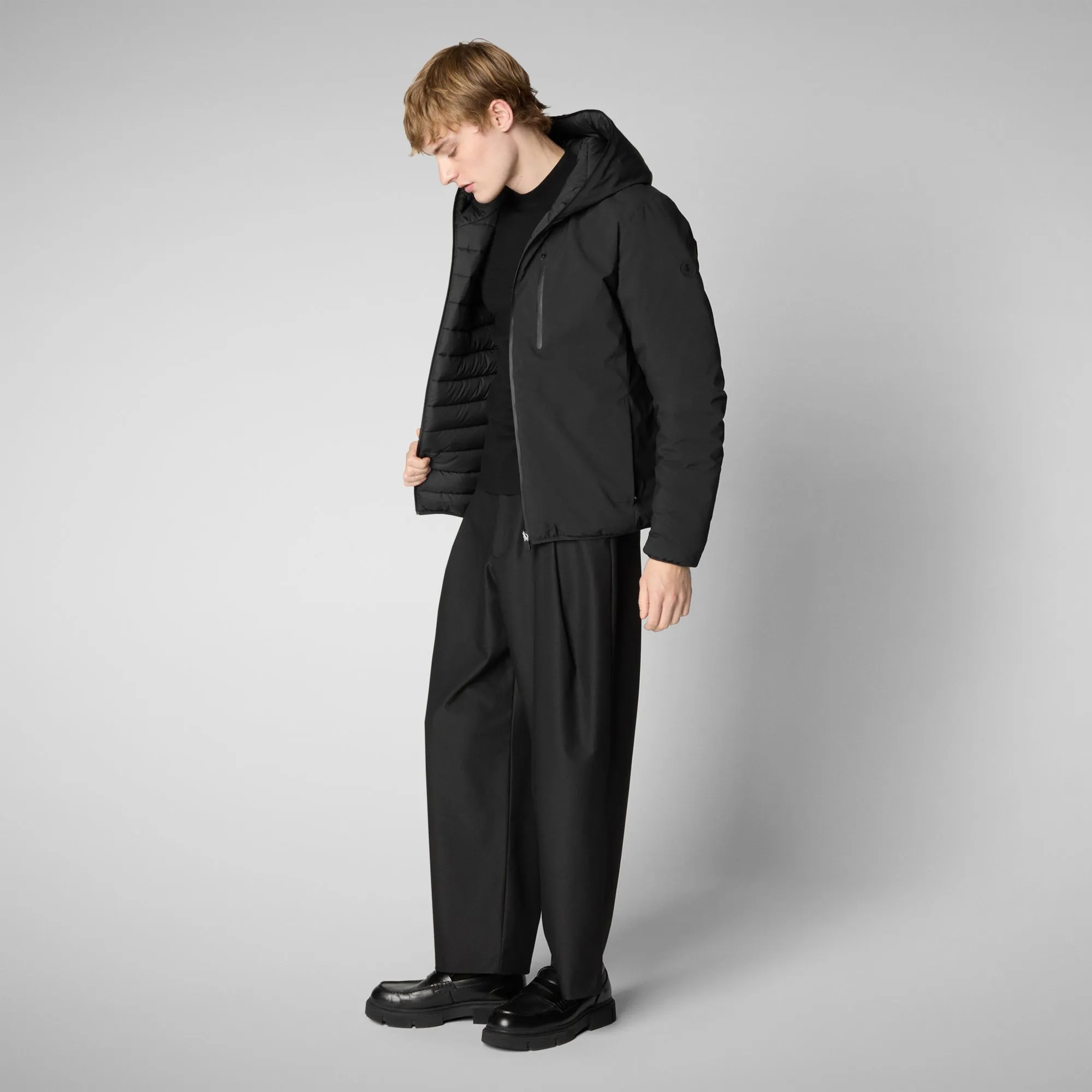 Men's  Hooded Jacket Ezra in Black