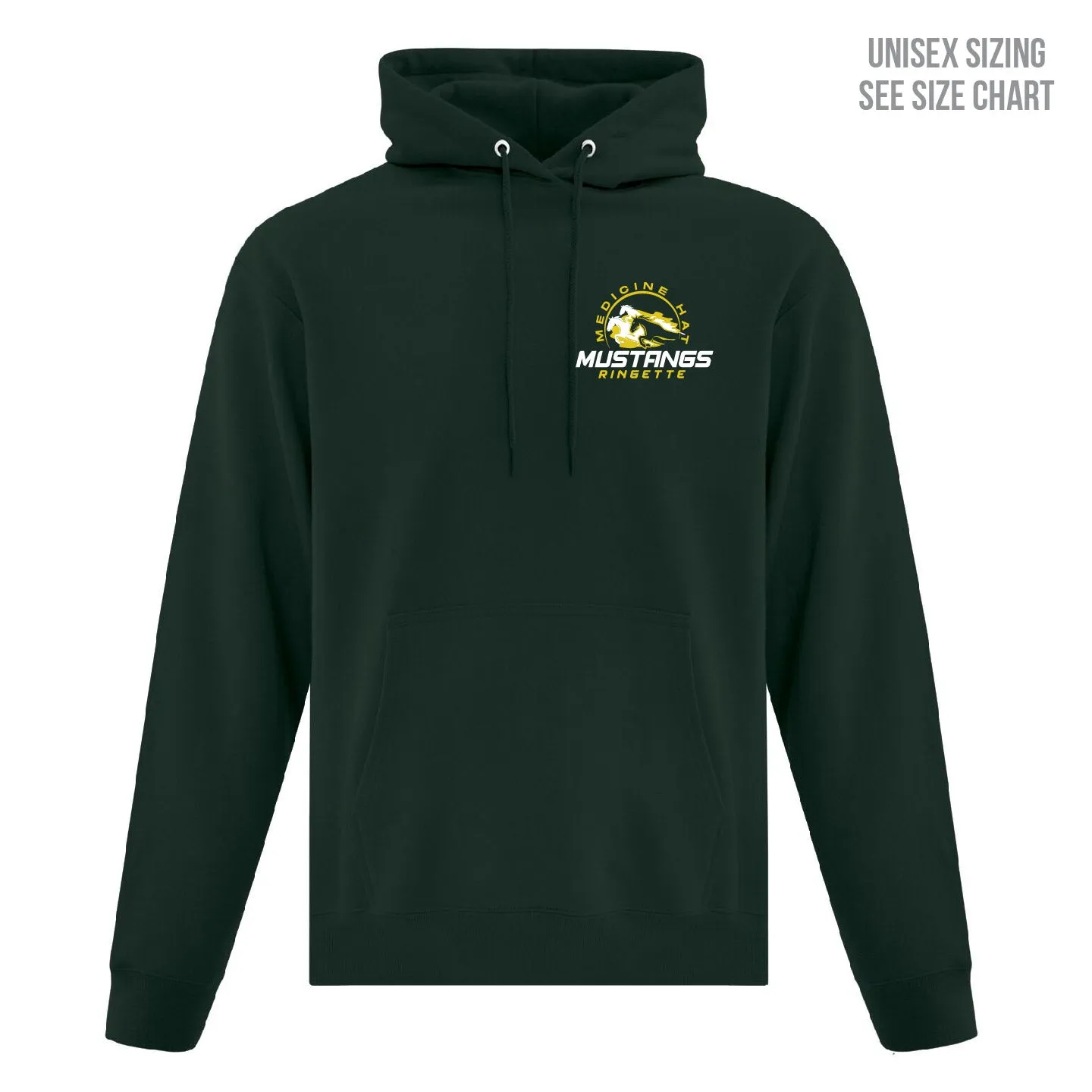 MHRA Mustangs ADULT Left Chest Pullover Hoodie (MHRAT005-F2500)