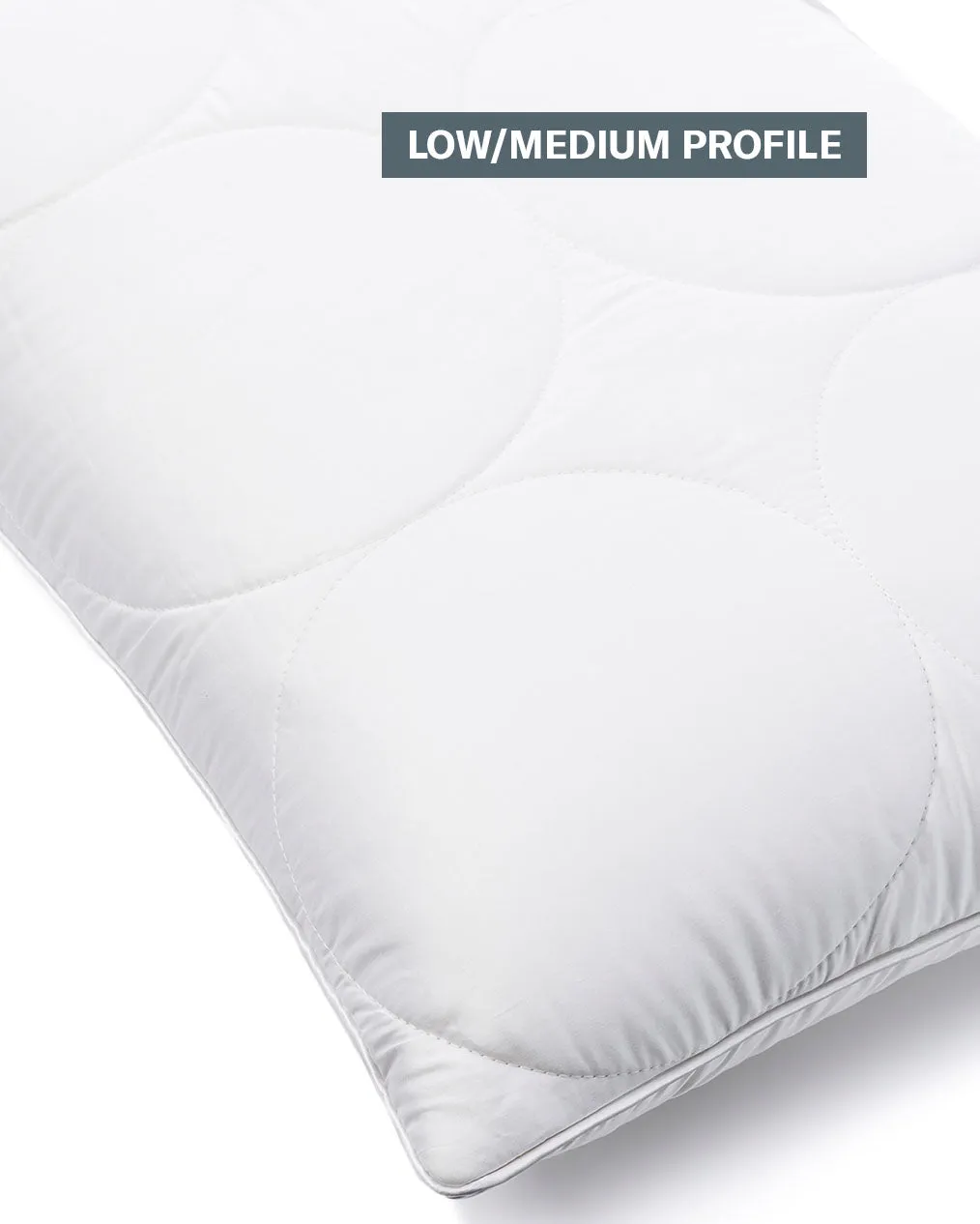 MiniJumbuk Breathe  SUPPORT Wool Cotton Quilted Pillow