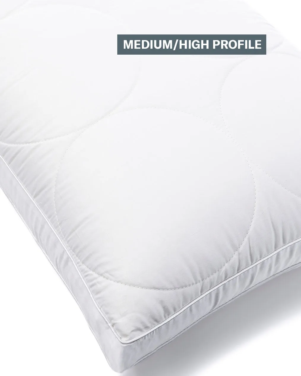 MiniJumbuk Breathe  SUPPORT Wool Cotton Quilted Pillow