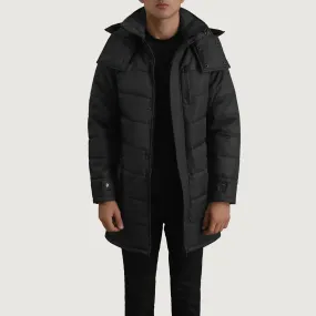 Moore Black Hooded Parka