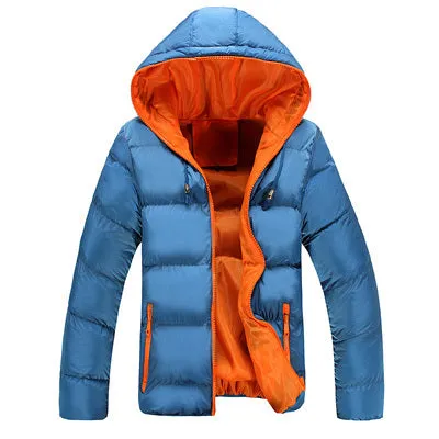 Mountainskin 5XL Men Winter Casual New Hooded Thick Padded Jacket Zipper Slim Men And Women Coats Men Parka Outwear Warm EDA020