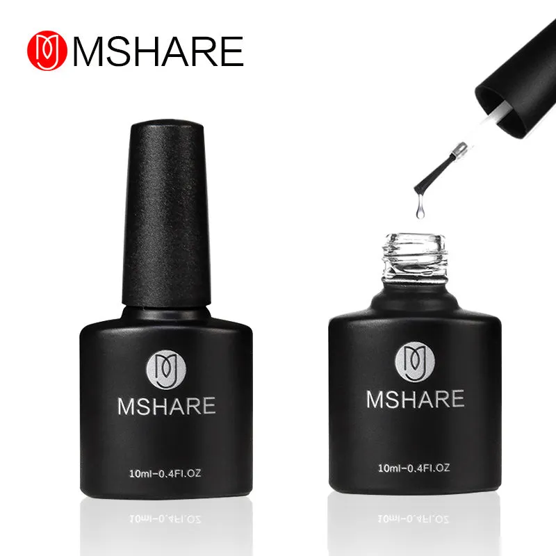 MSHARE 10ml Reinforcement Gel Polish Nail UV Gel Clear Nagellak Varnish Lacquer Primer Anastomosis Base No Wipe Top Coat MS07