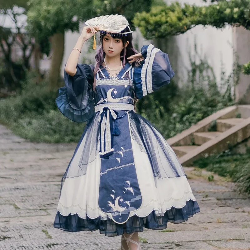 Nightingales ~ Vintage Hanfu Style Lolita Dress by OCELOT