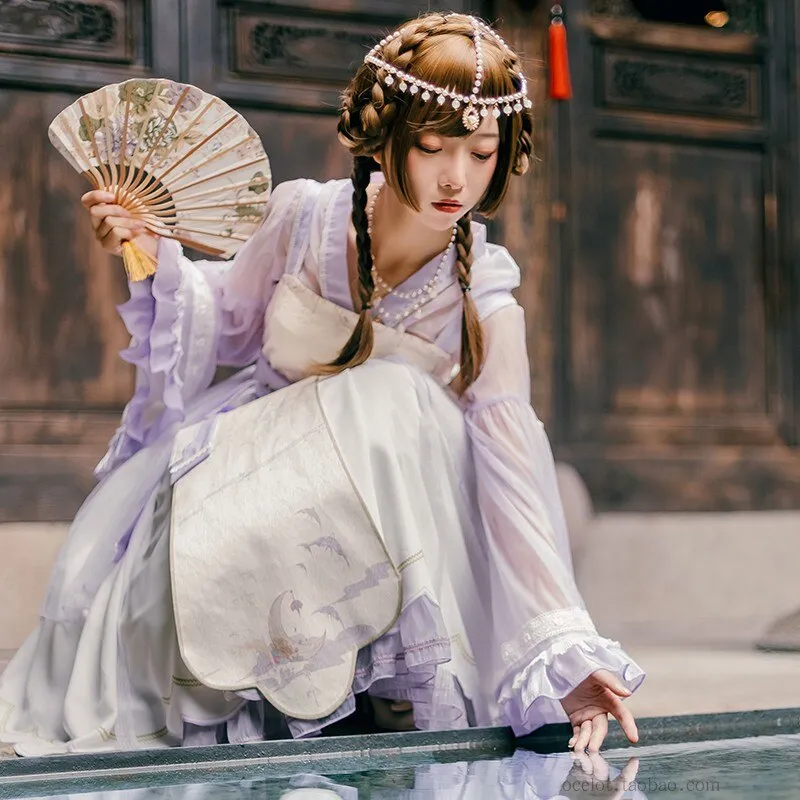 Nightingales ~ Vintage Hanfu Style Lolita Dress by OCELOT