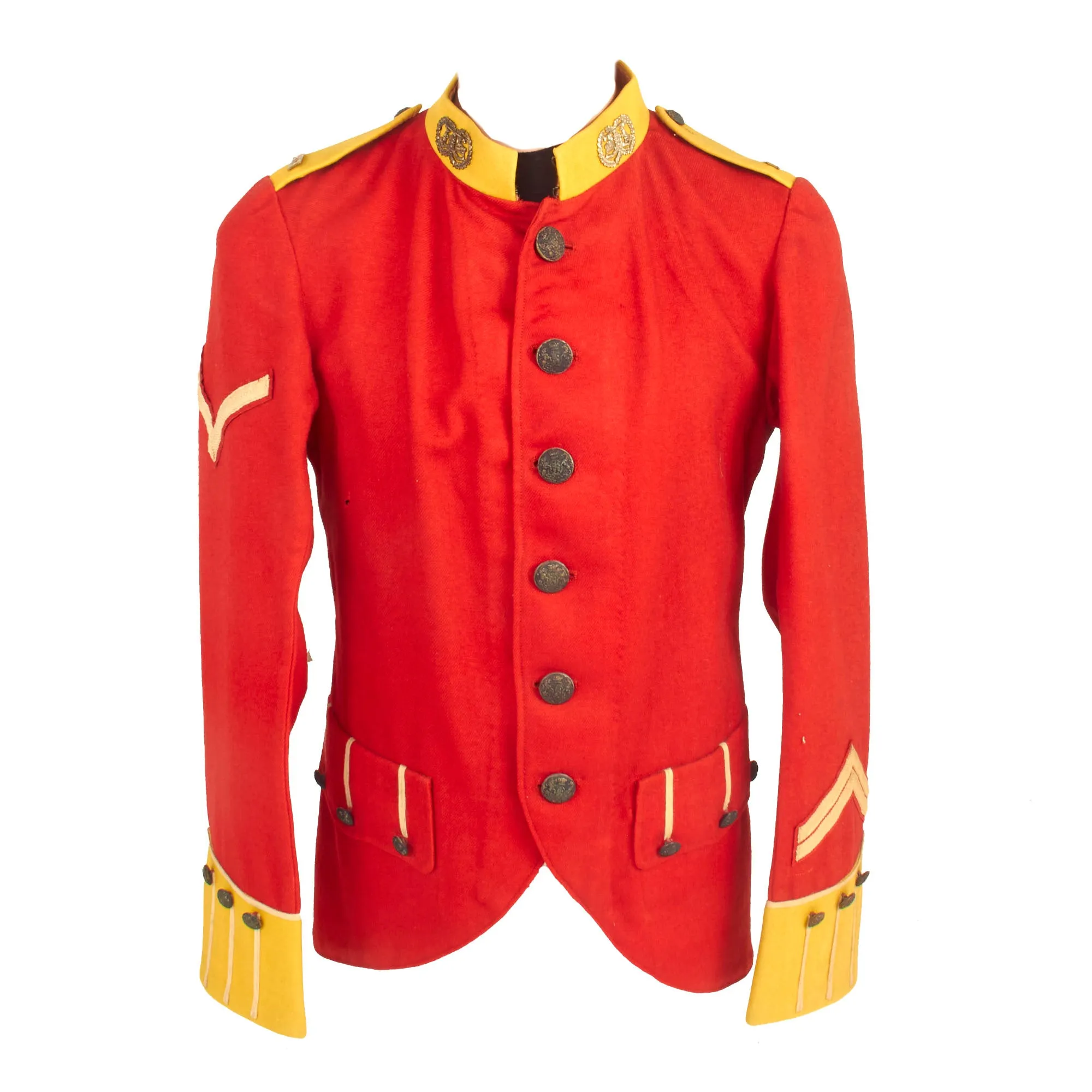 Original British Pre-WWI Era Argyll and Sutherland Highlanders (Princess Louise's) Scarlet Tunic