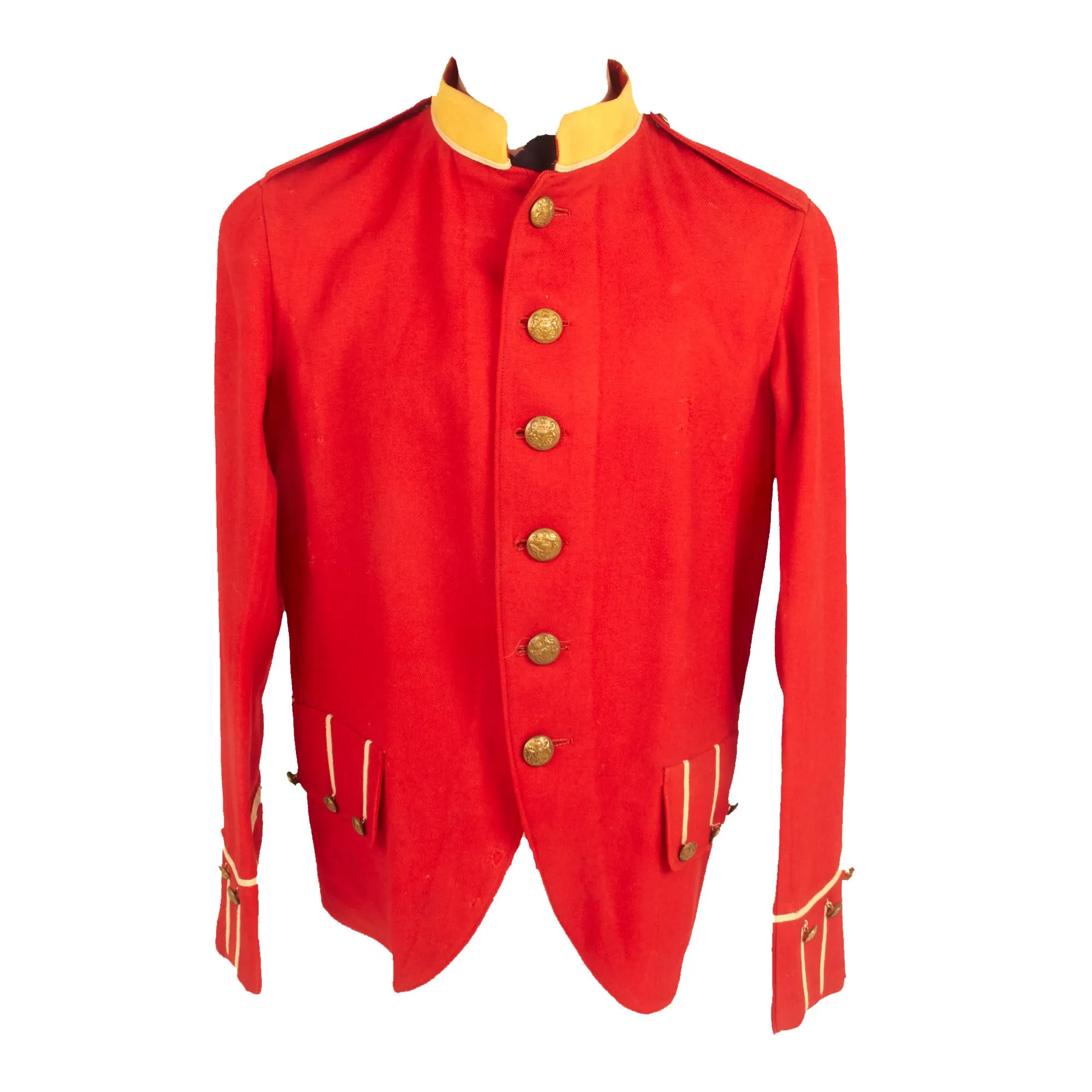 Original British Pre-WWI Era Scottish Highland Regiment Scarlet Tunic