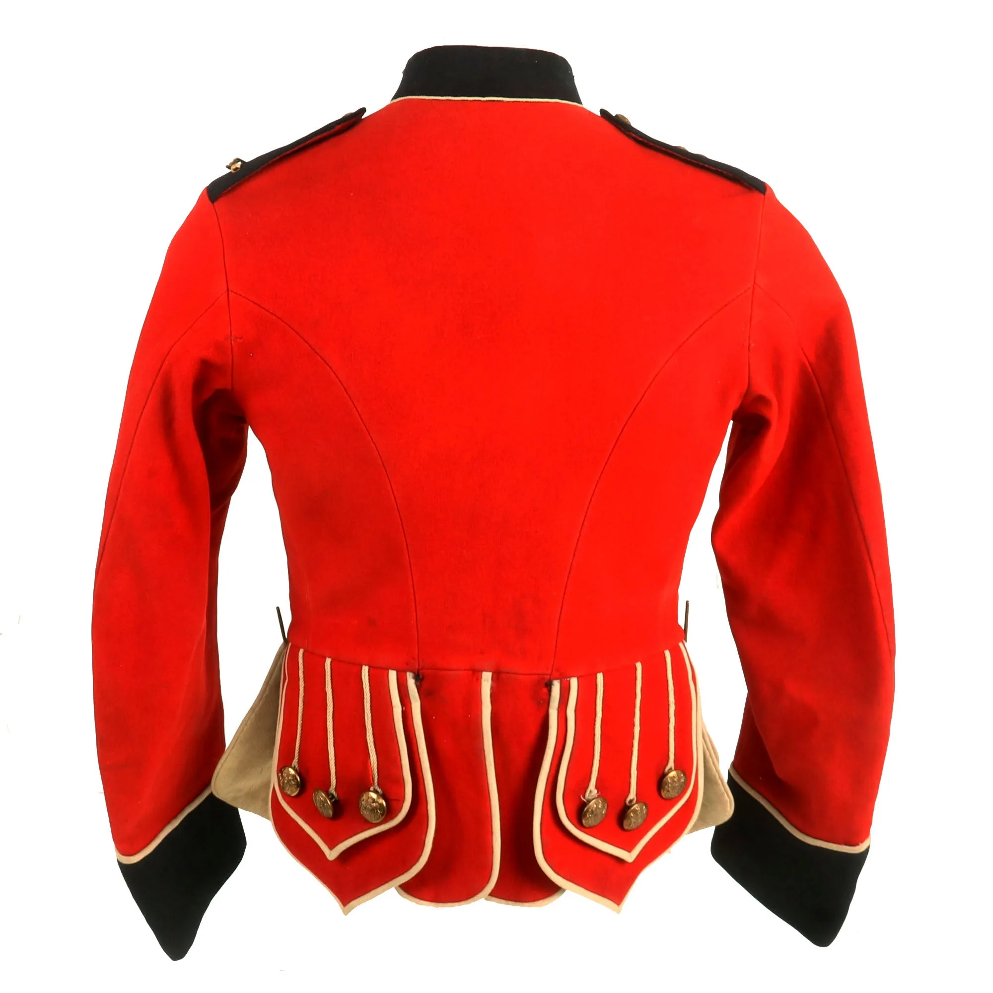 Original British Pre-WWI Scottish Royal Scots Fusiliers Scarlet Red Dress Doublet