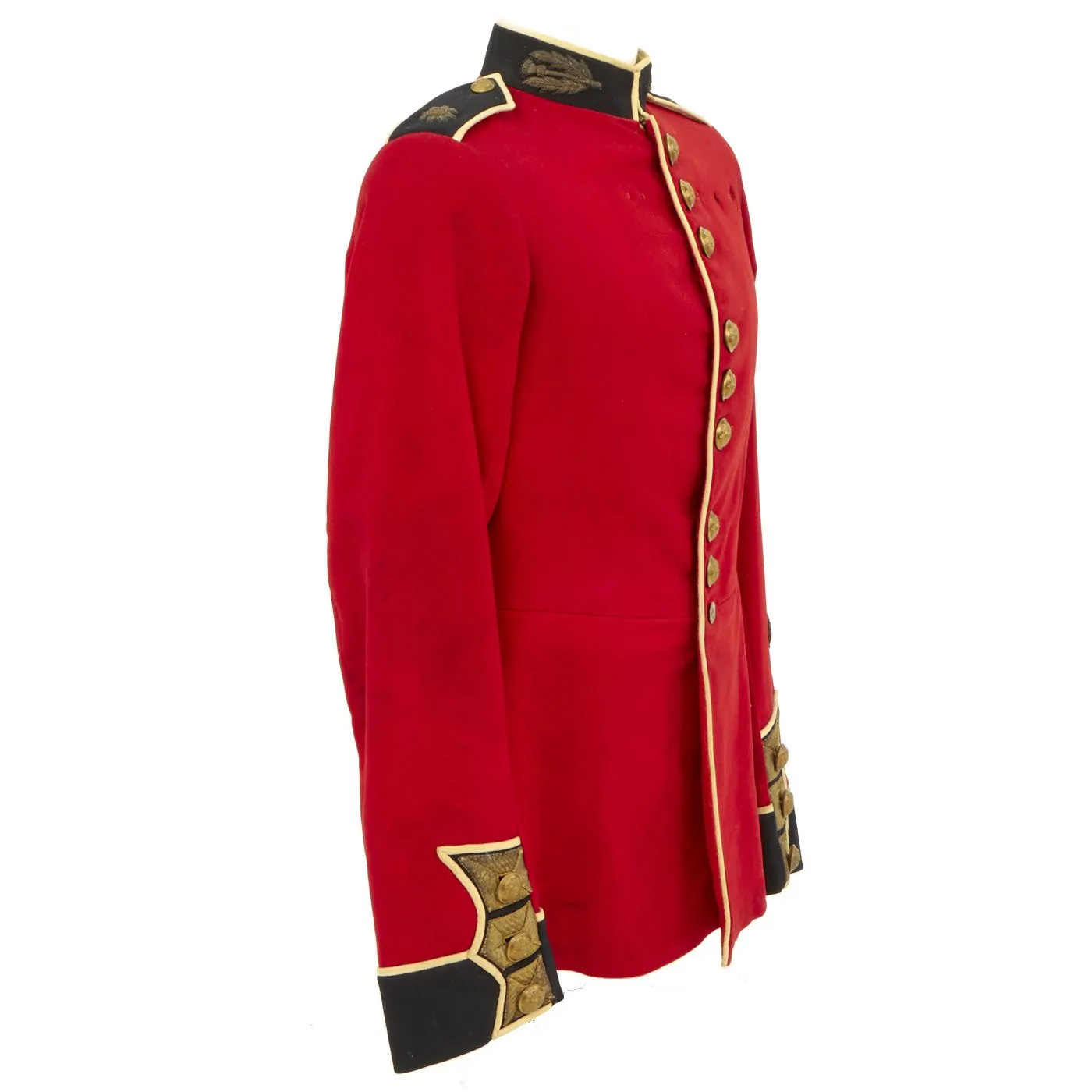 Original British WWI Era Army Scots Guards Scarlet Uniform Dress Coat