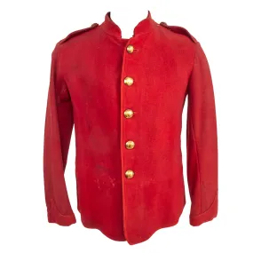 Original British WWI Era Other Ranks Scarlet Tunic With Irish Volunteers Brass Buttons