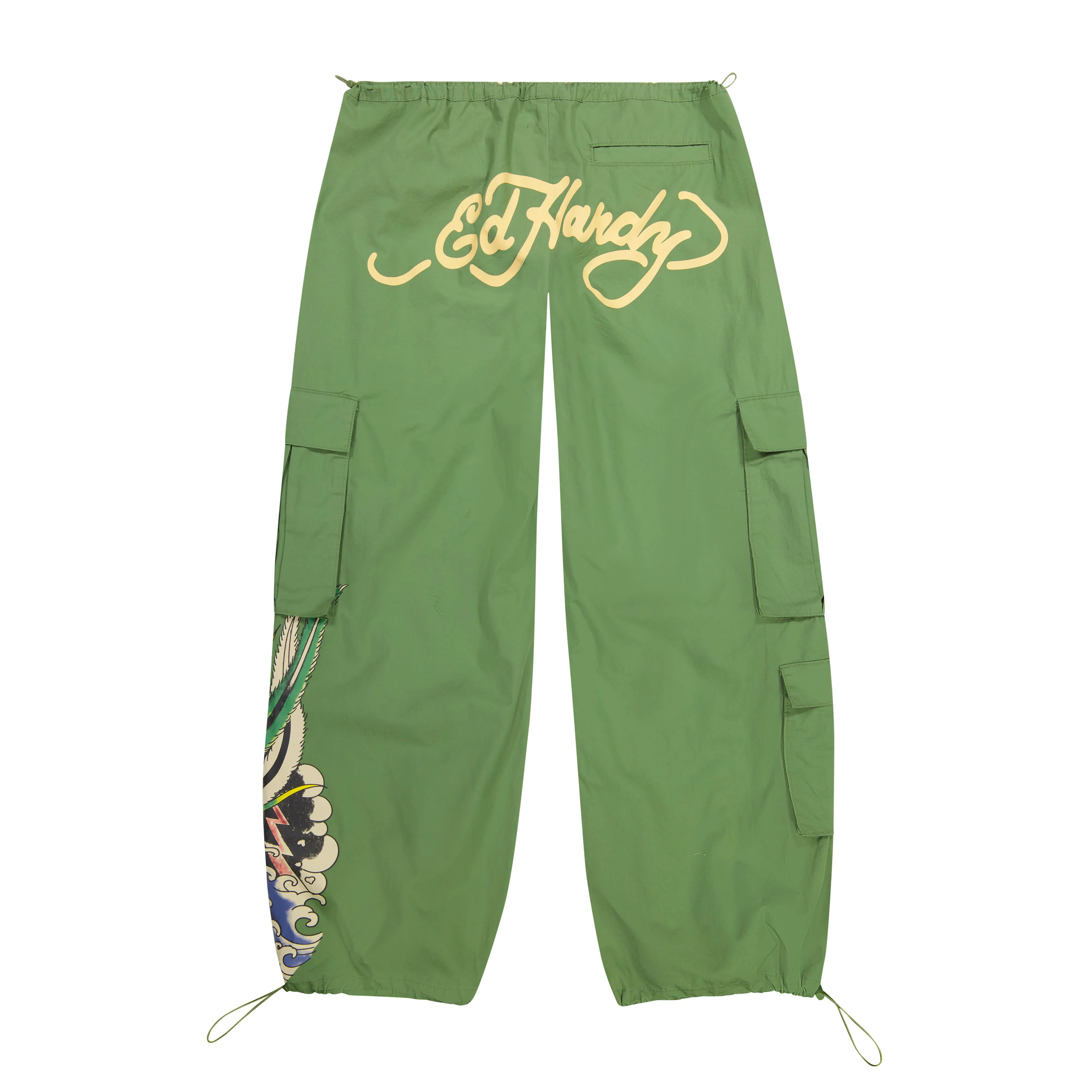 Peacock Poplin Cargo Pants