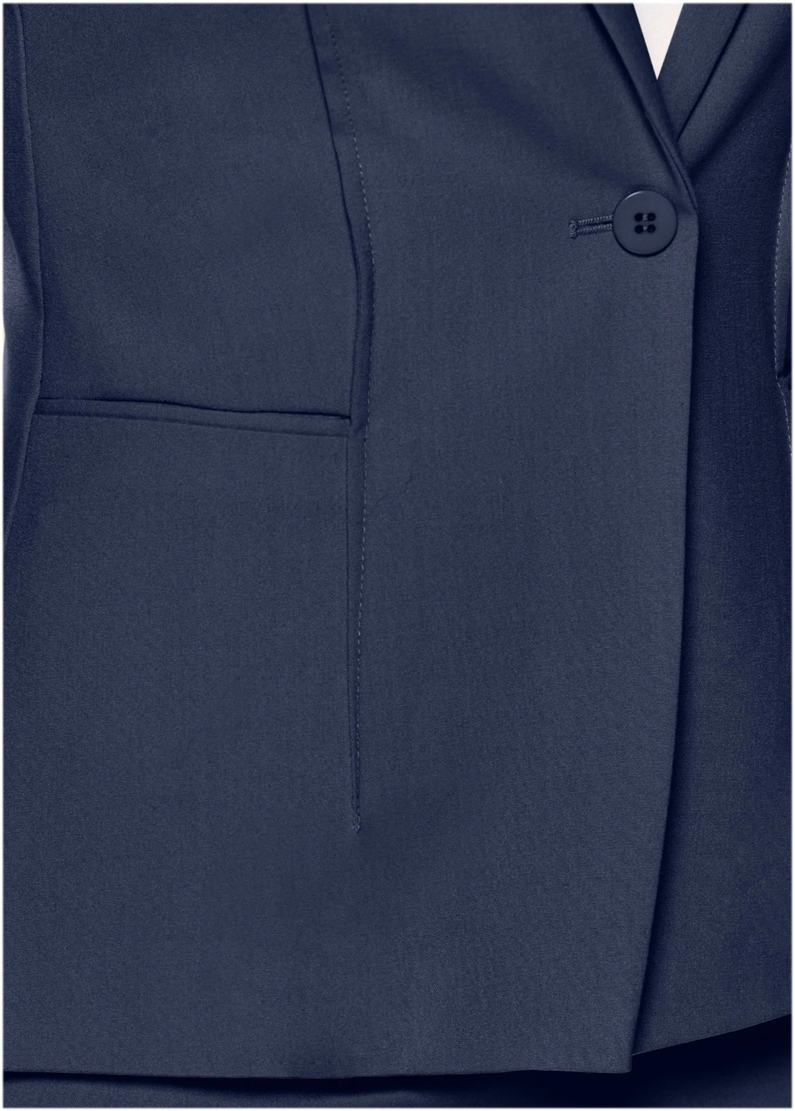 Pencil Skirt Suit Set - Navy