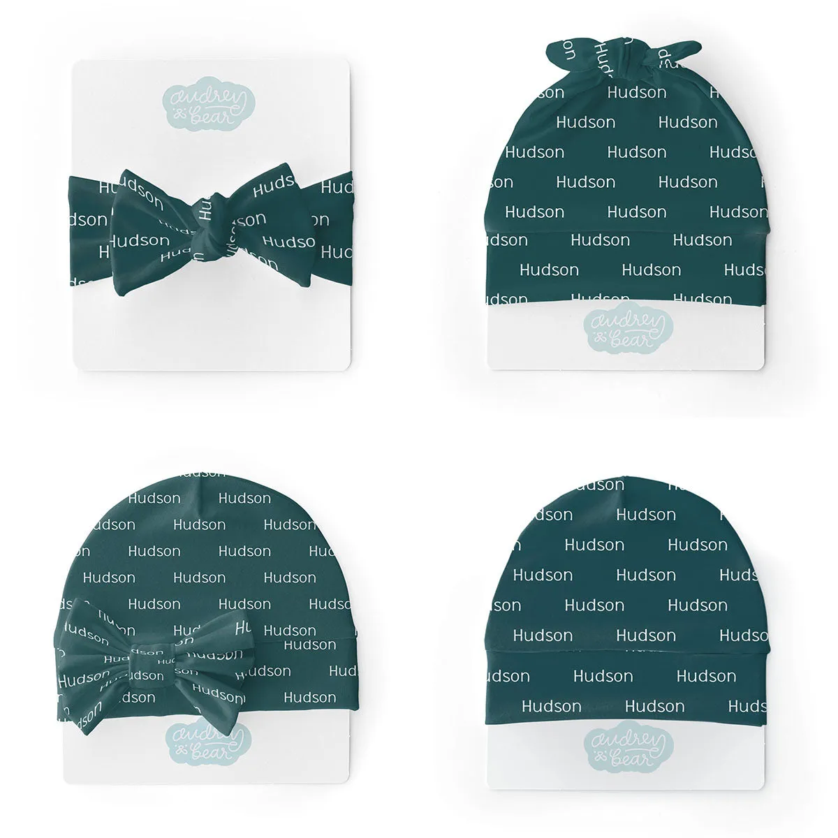 Personalized  Swaddle & Hat Set | Farmhouse Crisscross