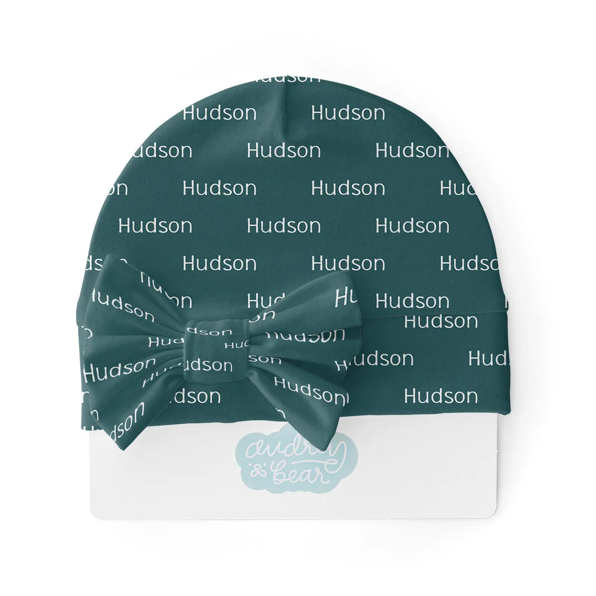 Personalized  Swaddle & Hat Set | Farmhouse Crisscross