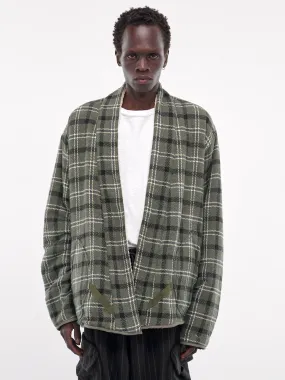 Plaid & Sherpa GL1 Jacket (JM027-ARMY-PLAID)