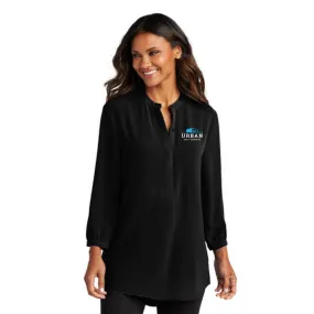 Port Authority Ladies 3/4-Sleeve Textured Crepe Tunic