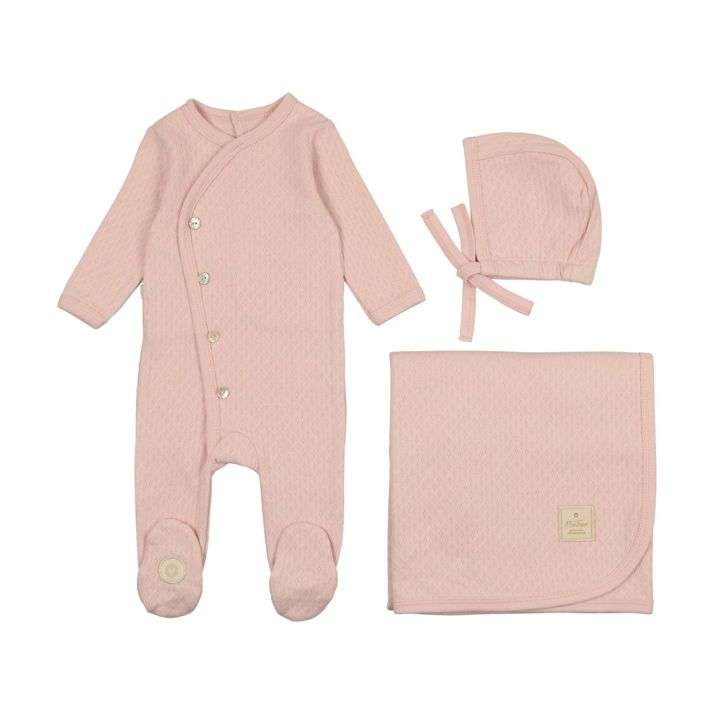 Posh Pointelle Layette Set