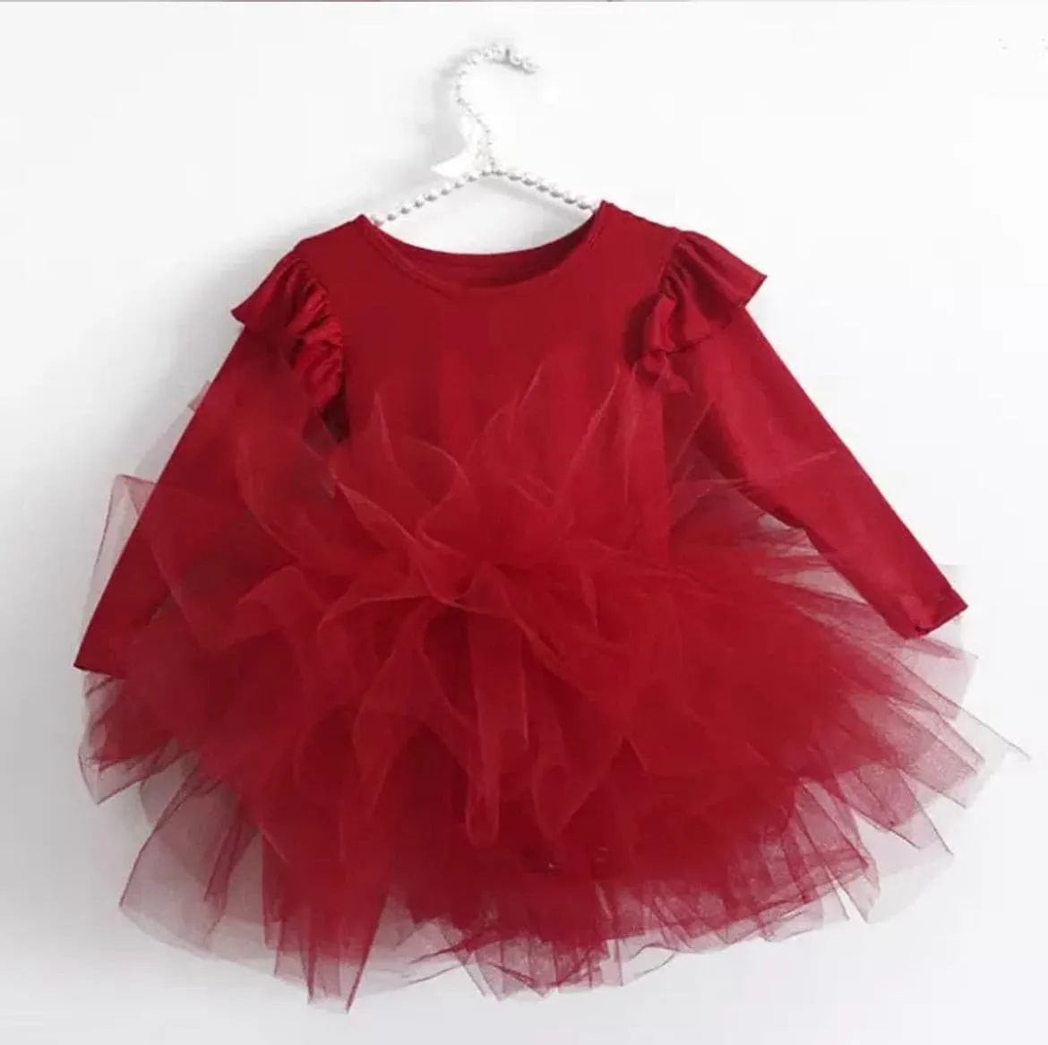 Priscilla - Long Sleeve Tutu Dress