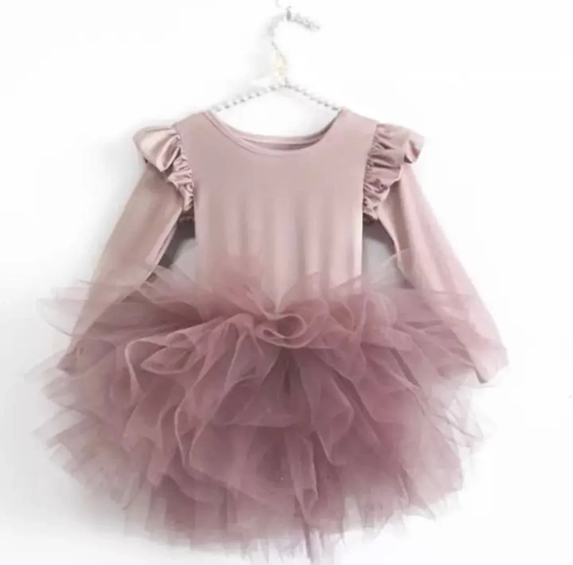 Priscilla - Long Sleeve Tutu Dress