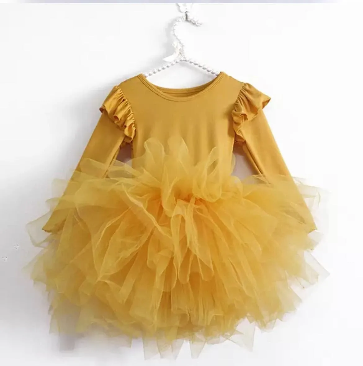 Priscilla - Long Sleeve Tutu Dress