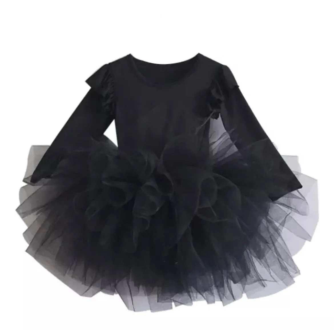 Priscilla - Long Sleeve Tutu Dress