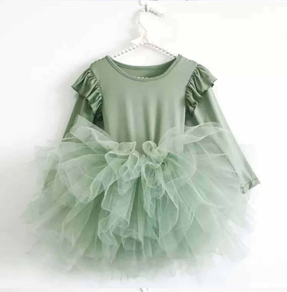 Priscilla - Long Sleeve Tutu Dress