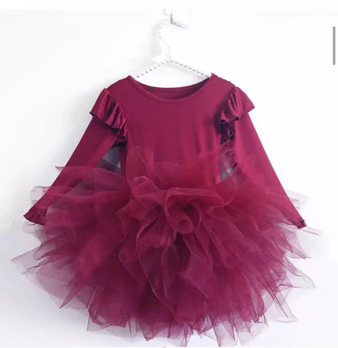 Priscilla - Long Sleeve Tutu Dress