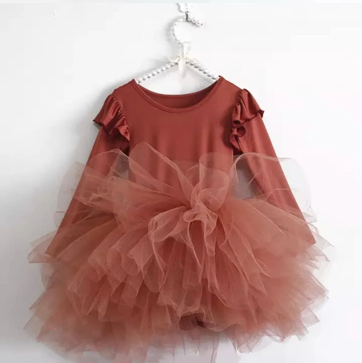 Priscilla - Long Sleeve Tutu Dress